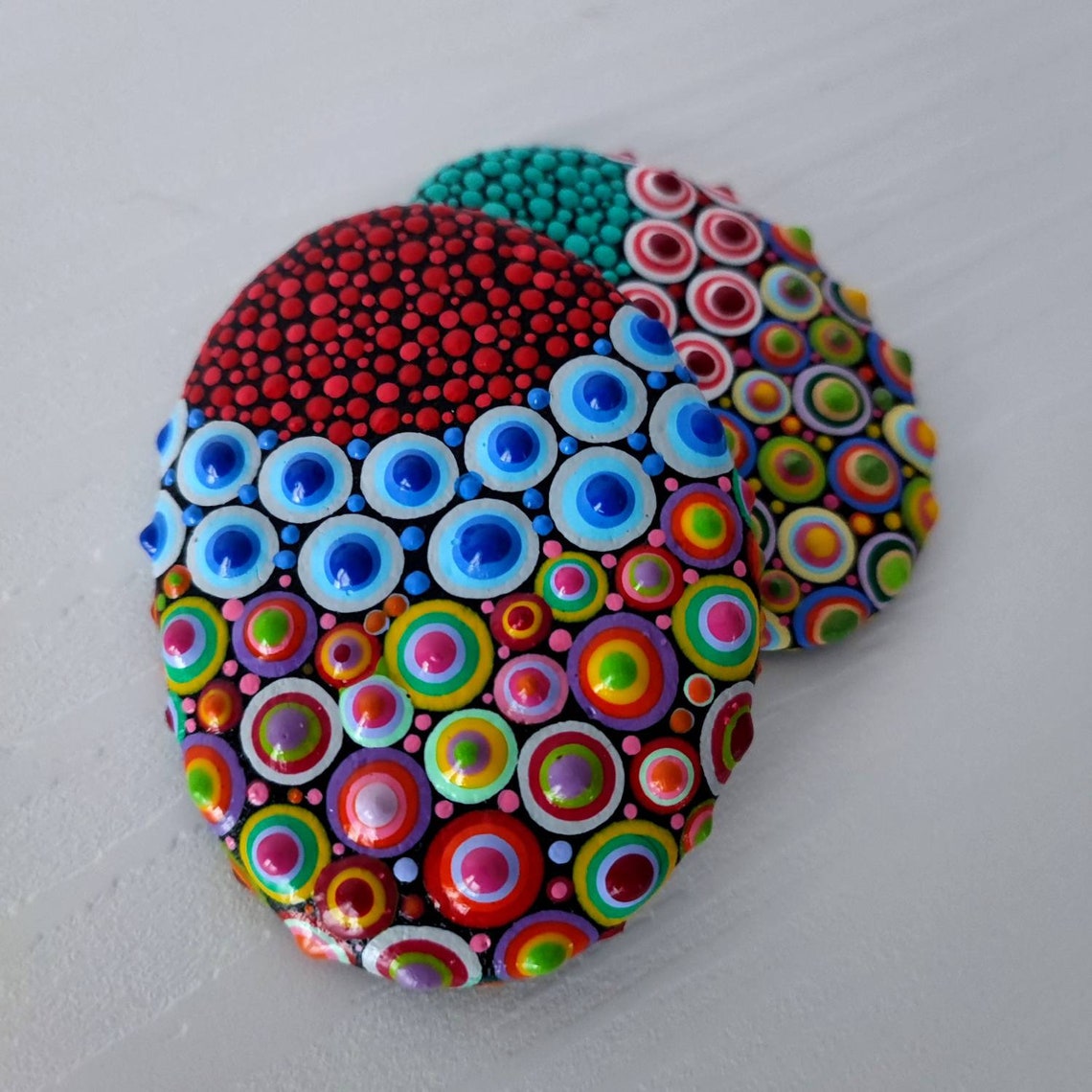 Easter Egg on Rock Easter Rock Decoration Happy Easter Gift Etsy