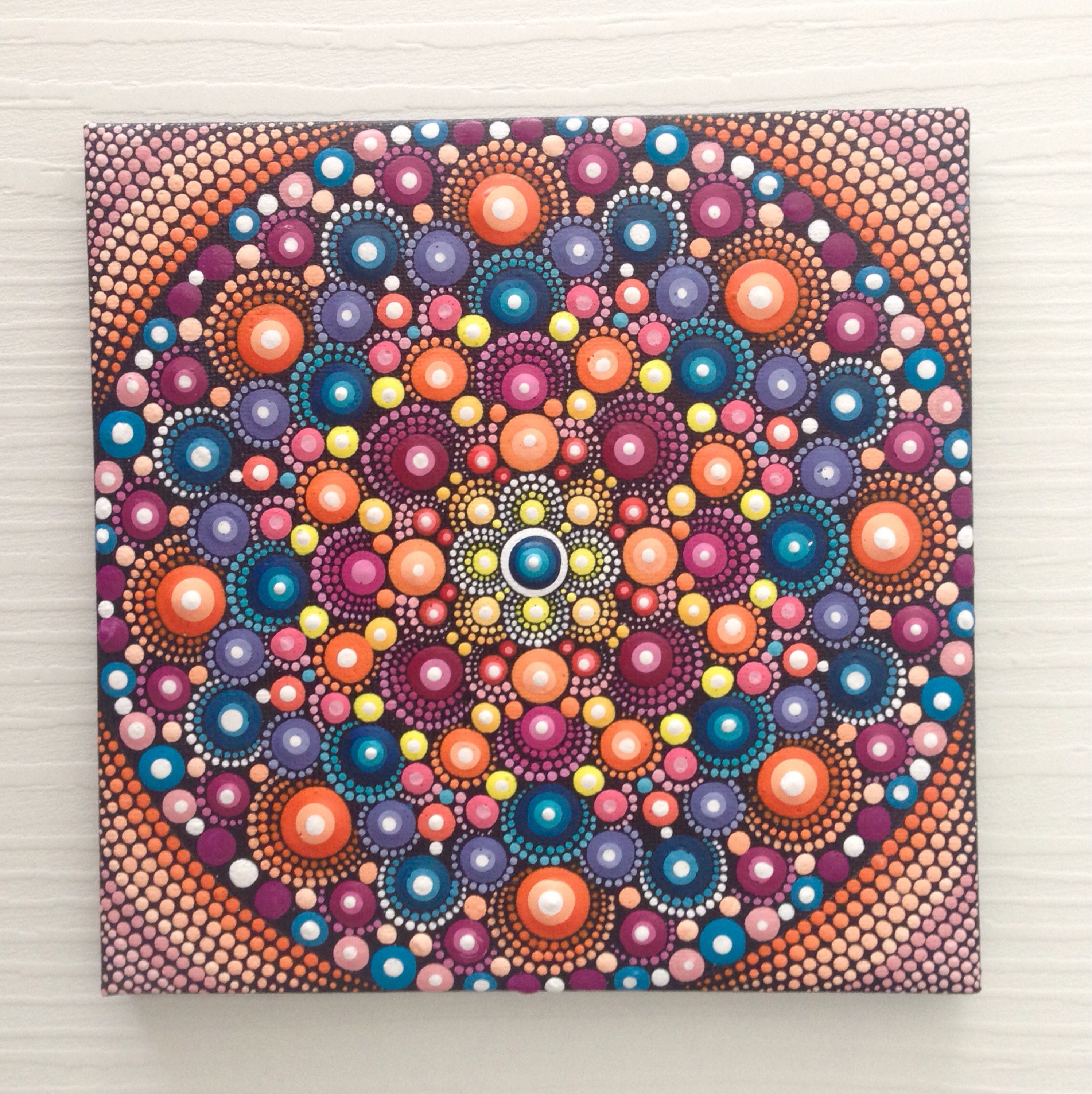 Original Mandala Painting on Canvas Painting Office and home Etsy