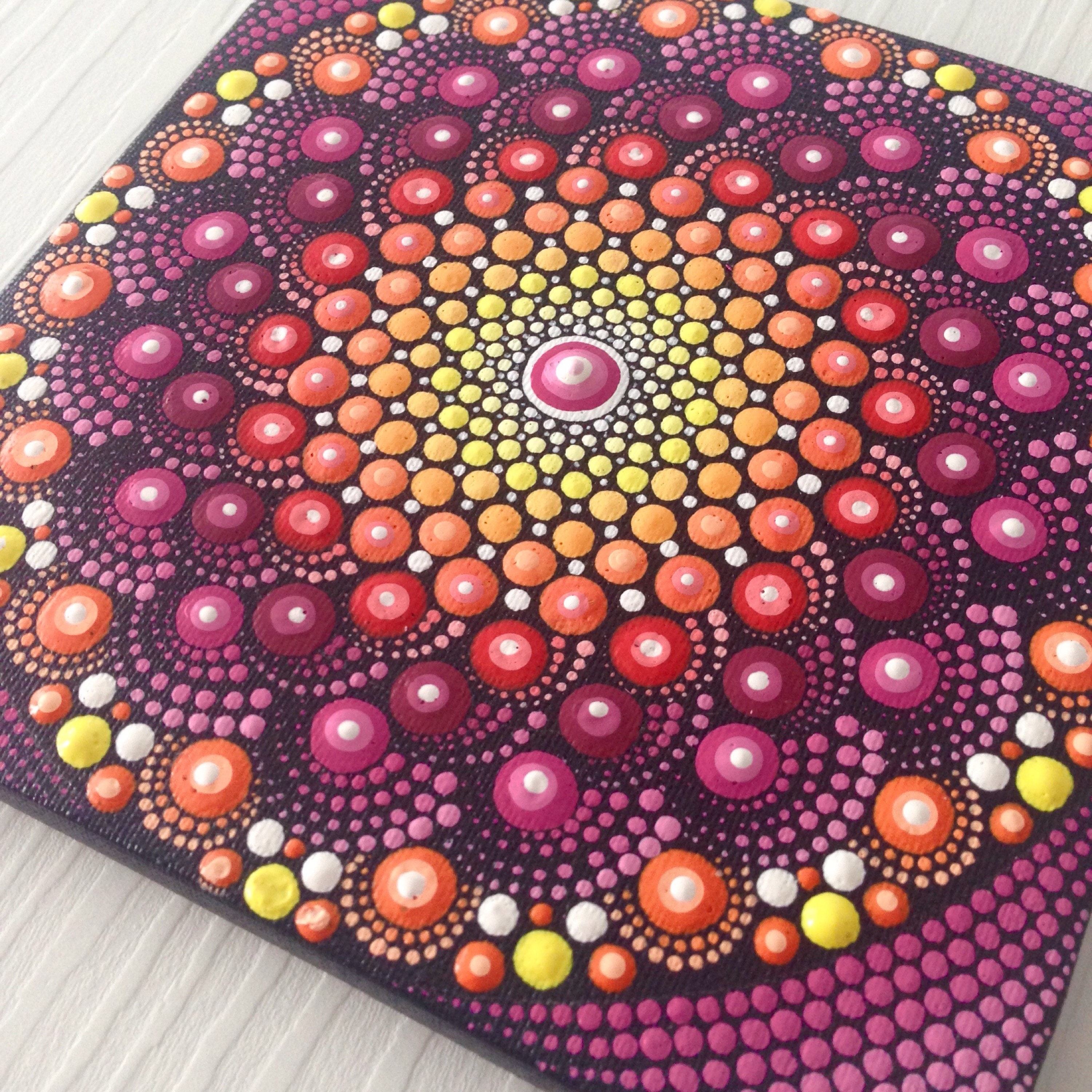 Original Mandala Painting on Canvas Painting Office and home Etsy