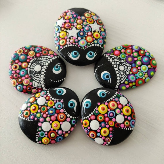 MINI Peces en rocas SET DE 5 Piedra pintada Jardín de hadas - Etsy España MINI Peces en rocas SET DE 5 Piedra pintada Jardín de hadas - Etsy España