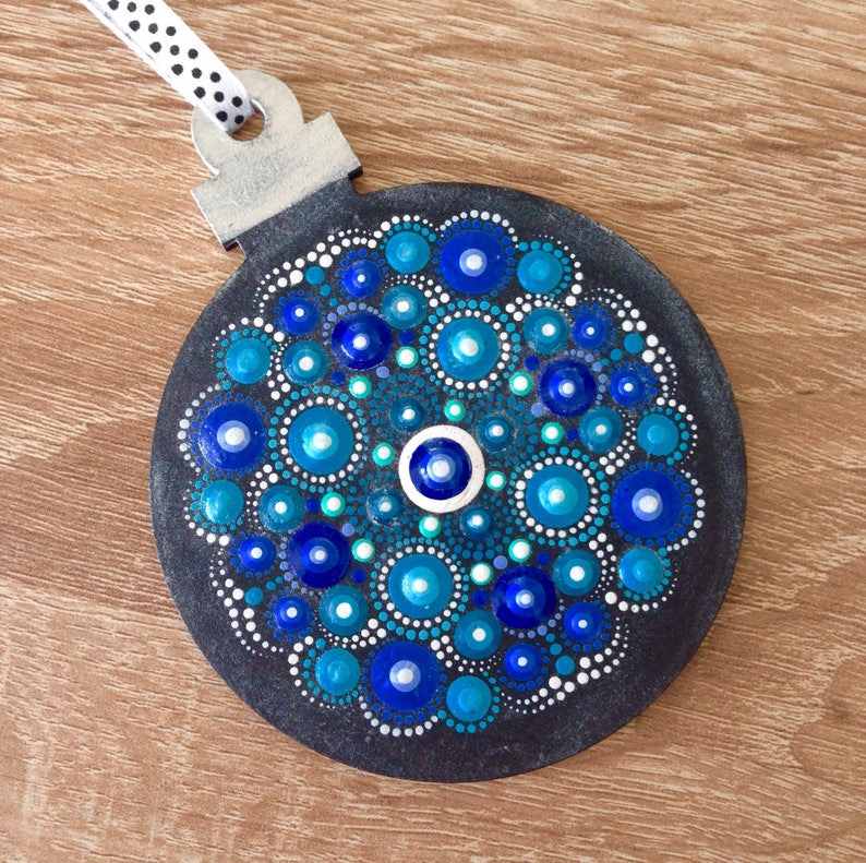 RESERVED Christmas tree ornament mandala on Christmas Etsy
