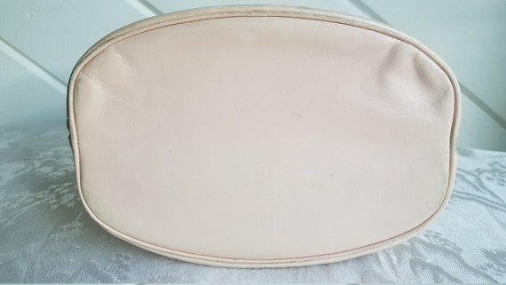 Vintage soft pink leather purse with mother of pe… - image 8