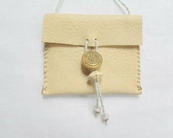 Hand made leather pouch