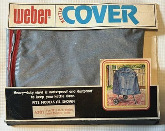 Vintage 1978 Weber Stephen Kettle Cover 4301 For 18.5” Grill NOS Open Package