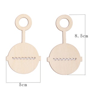 25 grzechotek dla dzieci drewniane mdf kształt ozdoby karty tworzenie scrapbooking