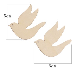 25 gołębi ptaków drewniane mdf ozdoby karty tworzenie scrapbooking