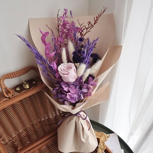 Preserved flowers Rose Dried flower bouquet,natural home decor, dried flowers , natural flower decor,Flower Arrangement，Small Centerpiece