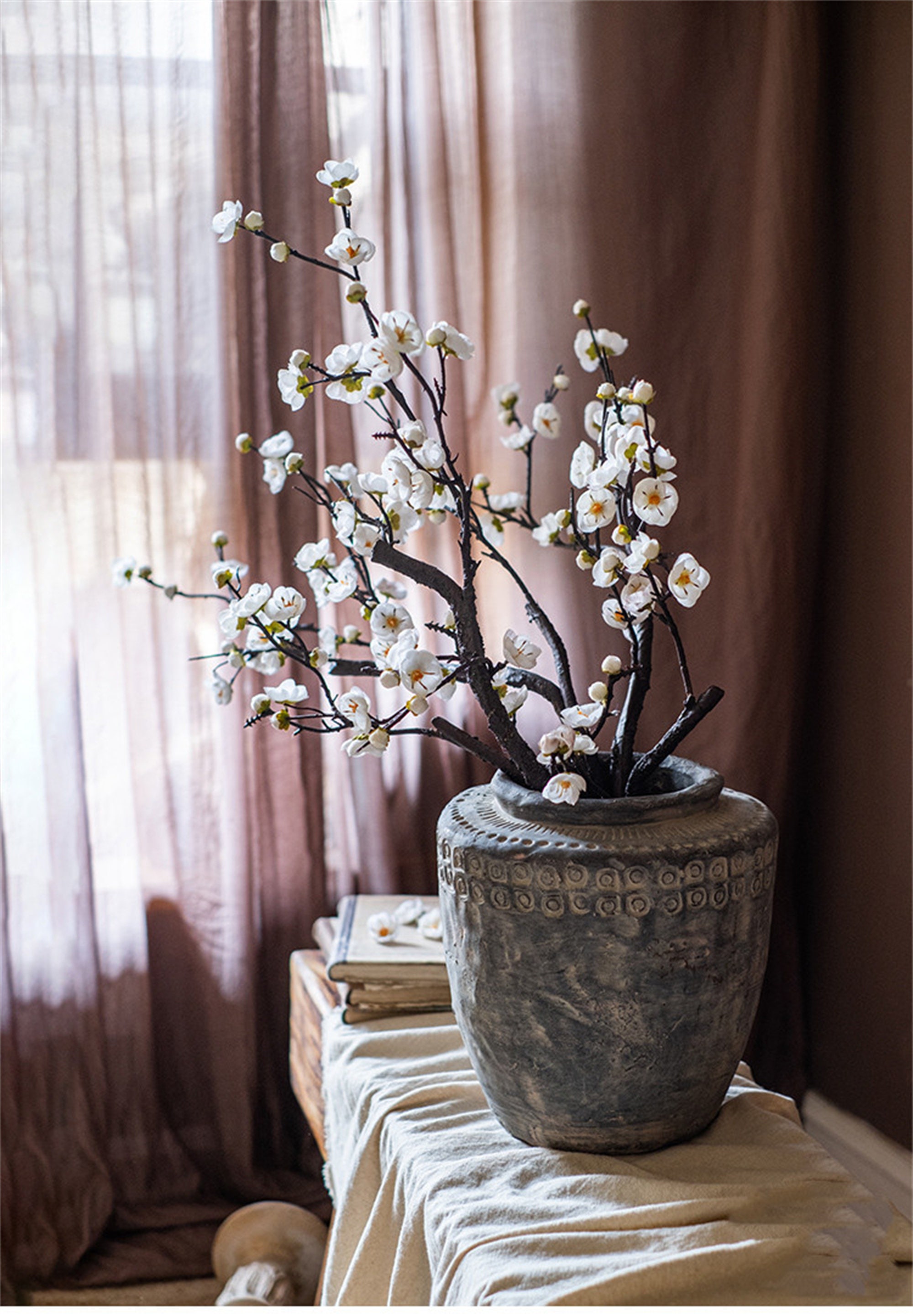 Artificial Chinese Zen Living Room TV Cabinet Flower Arrangement ...