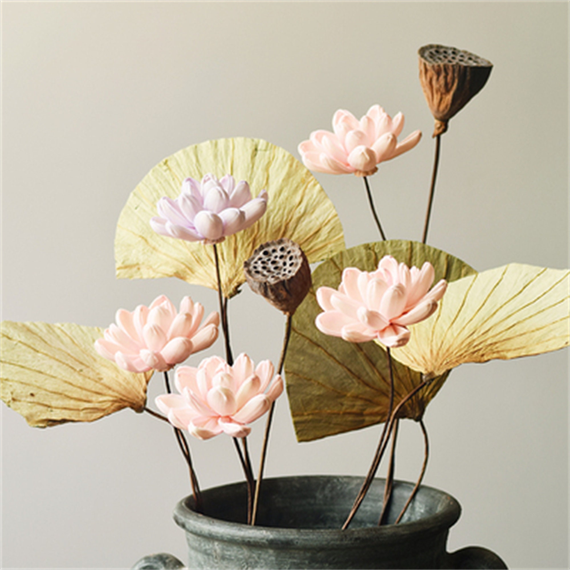 Fleur de lotus séchée rose fleur séchée table à thé décoration - Etsy France