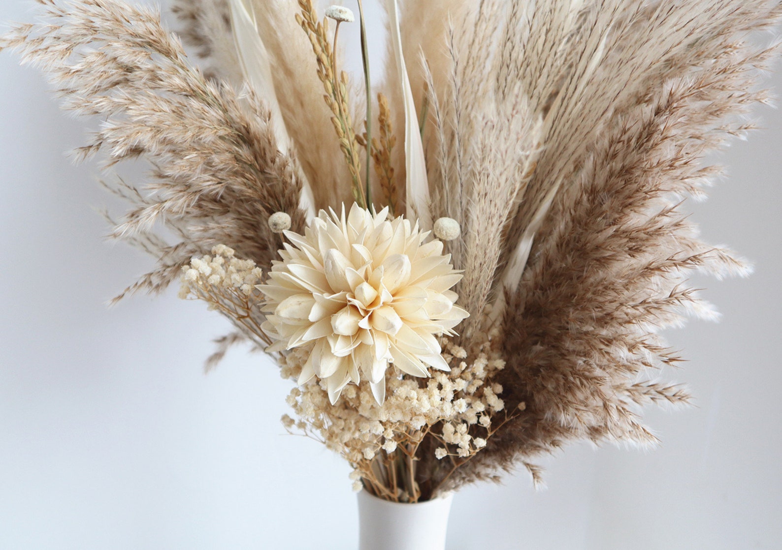 Pampas Grass Bouquet Handmade Flowers Dried Flowers - Etsy