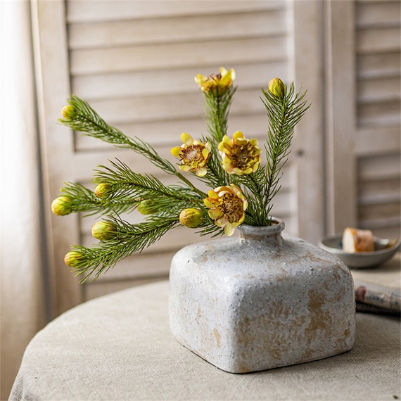 Aghi di pino artificiale piante verdi fiori finti tavolo da - Etsy Italia