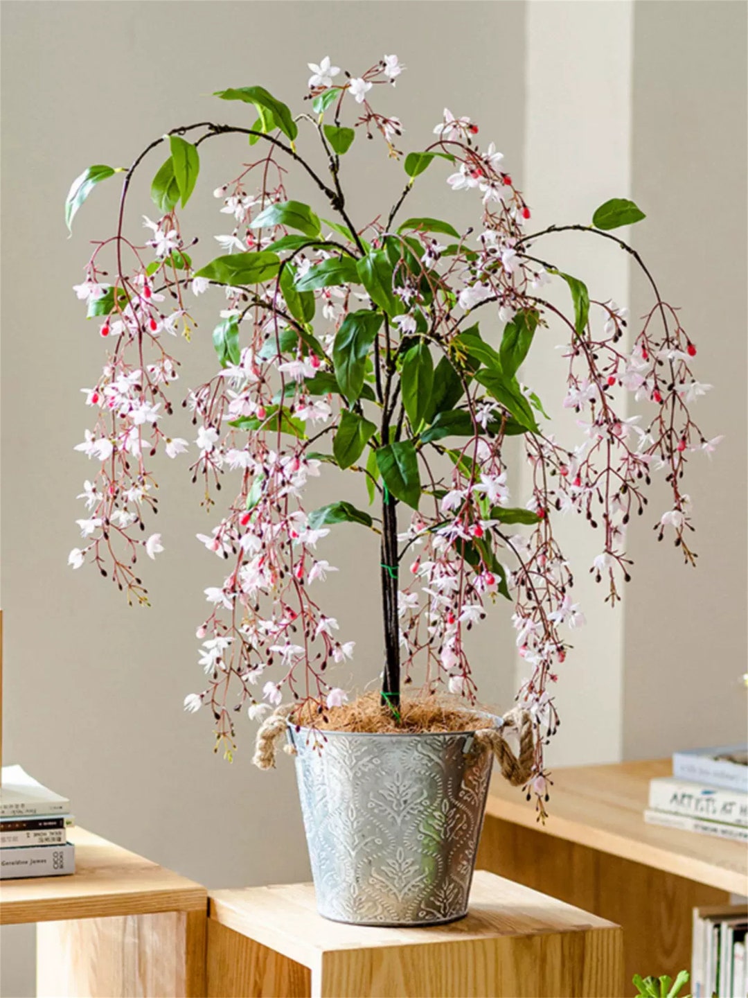 Five Head Drooping Jasmine, Artificial Flowers, Fake Flower Bouquet