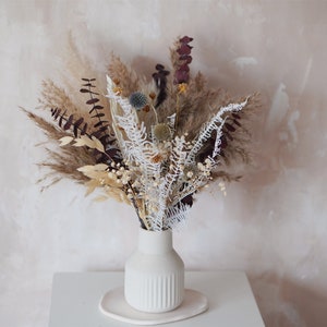 Dried Flowers and  Fern Leaves | Preserved Flowers Grass l Artifical fowers | Dried Arrangement | Home Decor