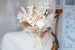 Bridal bouquet pampas grass, boho wedding bouquet, bridesmaid bouquets pampas bouquets, nude wedding bouquets, white bridal bouquet 