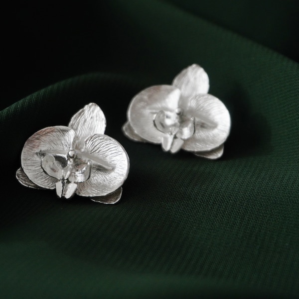 Orchid Bloom Silver Earrings main image 0