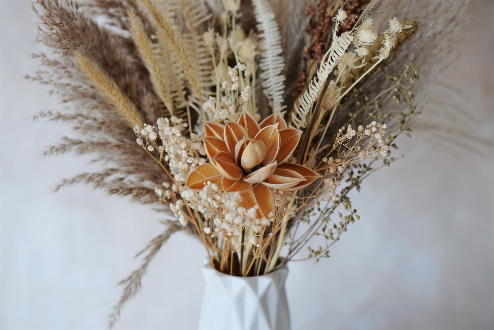 Pampas Grass bouquet handmade flowers Dried flowers | Etsy