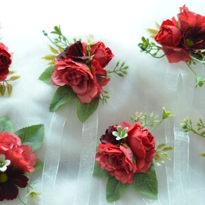 Red Silk Rose Peony Bridal Bouquet,wedding Bouquet, Wedding Flowers ...