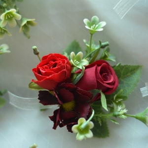 Red Silk Rose Bridal Bouquet,wedding Bouquet, Wedding Flowers ...