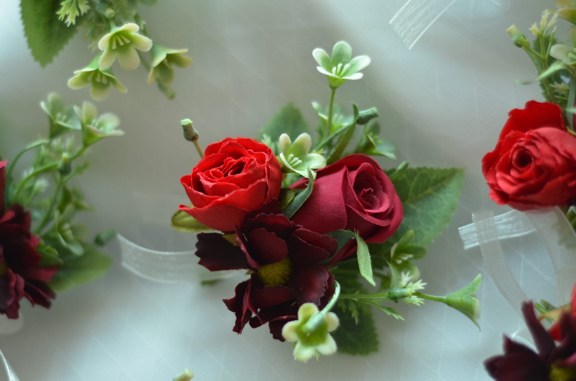 Red Silk Rose Bridal Bouquet,wedding Bouquet, Wedding Flowers ...