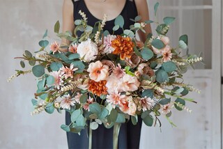 MIRA Home - Bouquet Di Erba Della Pampa Essiccata 77 Pezzi - Composizione Naturale Con Pampa, Coda Di Coniglio, Grano E Gypsophila - Decorazione Boho Per Casa E Matrimonio