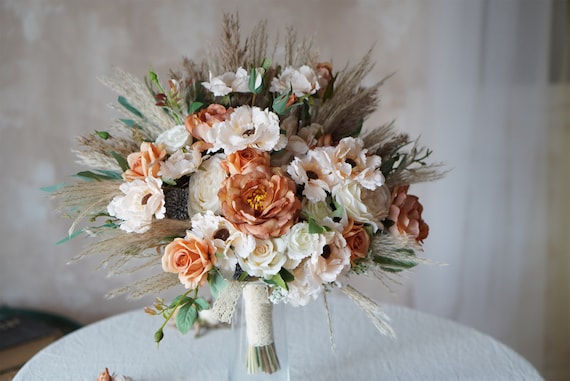 Fiori Finti Artificiali, Bouquet da Sposa per la Sposa, Fiori da Sposa,  Centrotavola per Matrimoni, Bouquet da Sposa per la Sposa, Decorazioni con  Fiori Artificiali, Decorazioni con Fiori Finti,(#1) : : Casa