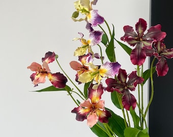 Artificial Three-Color Louisiana Iris ,Wedding Centerpiece (30 inches)