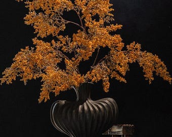 Autumn Scenery Artificial  Oil Painting of Withered Branches, Home Decor ,Wedding Centerpiece (22.44 inches)