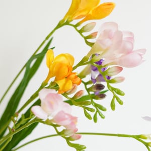 Artificial  flowers, Freesia, silk flowers, High quality ,Home decor, wedding gift