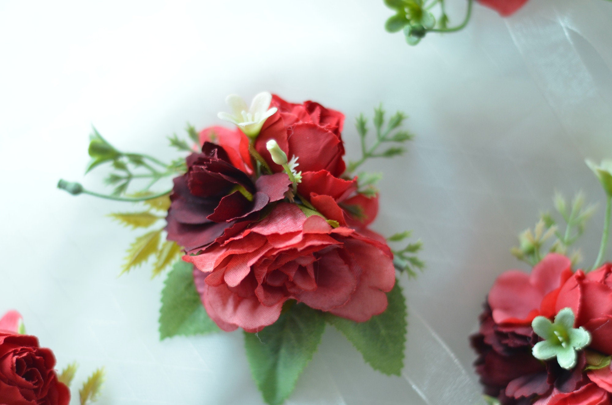 Red Silk Rose Bridal Bouquet,wedding Bouquet, Wedding Flowers ...