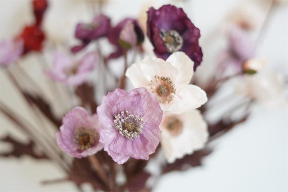 Artificial Poppy  flowers, Multicolored,Home decor centerpiece