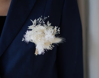Spilla A Fiore Boho 10 Cm Fatta A Mano, In Tessuto E PU, Per Abiti E Accessori, Regalo Donna