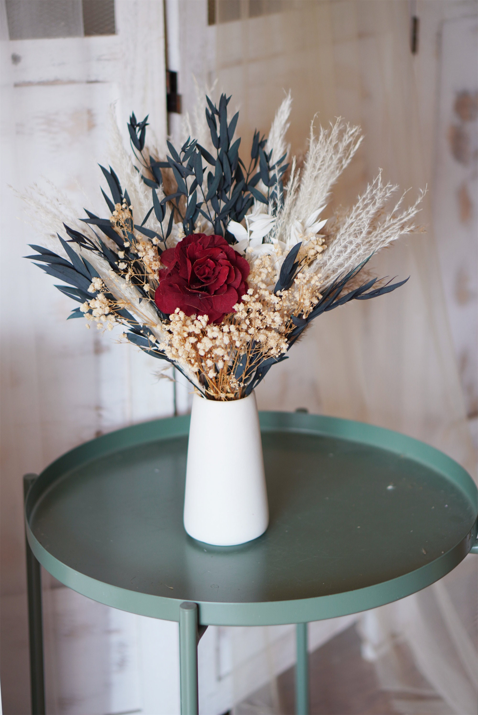 Dried Flower Bouquet Natural Home Decor Vase Filler Flower Etsy