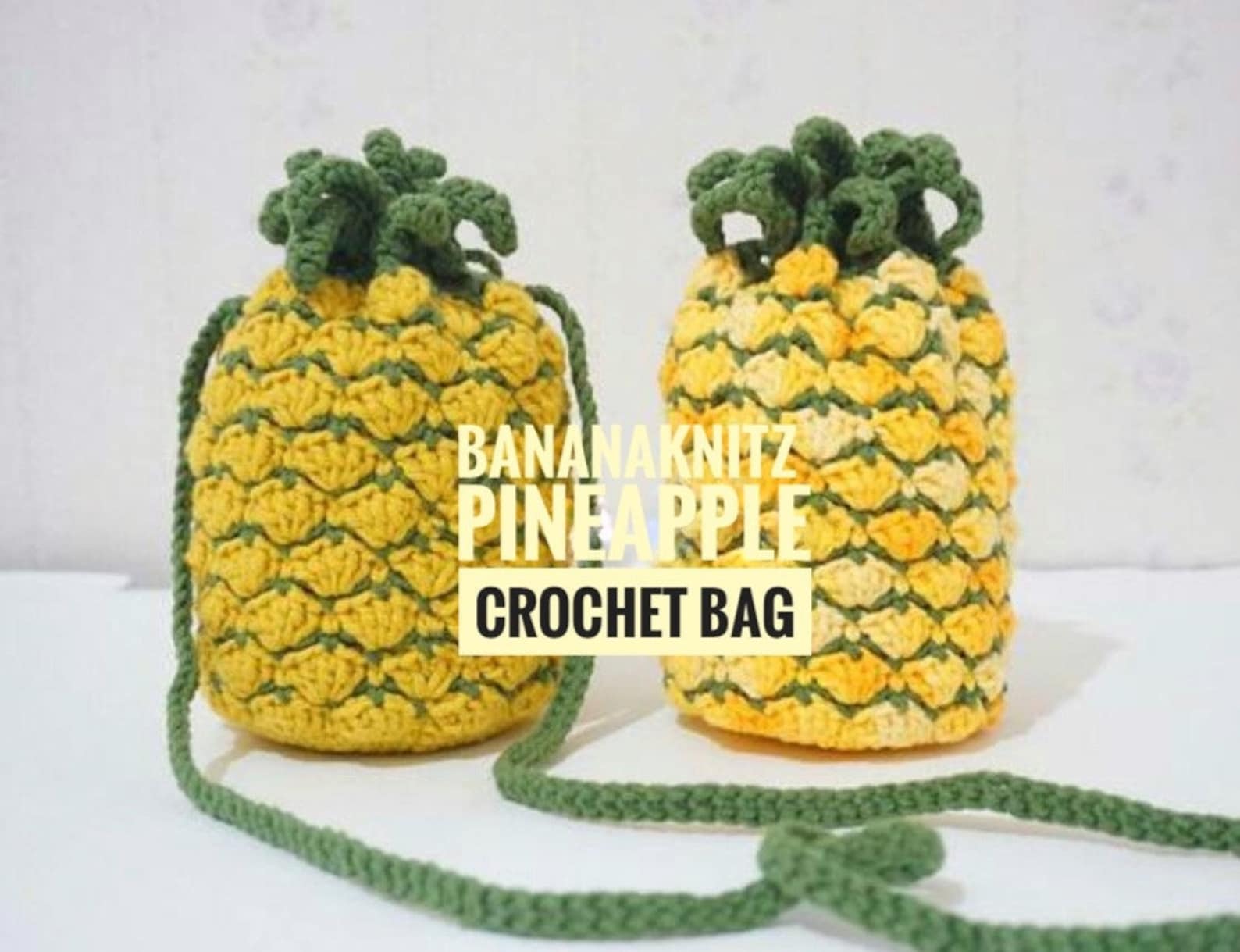 Pineapple Crochet Bag Pattern Etsy