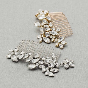 NEELY Crystal bridal hair comb, Bridal Hair Comb, Crystal Comb, Bridal Hair Accessory, Bridal Headpiece, Wedding Hair accessory, Crystals image 1