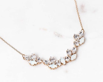 Crystal necklace | Wedding Jewelry | Bridal Accessories | Bridal Necklace | Bridal Jewelry | Swarovski crystal Jewelry | Rhinestones | 903