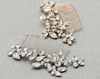 NEELY | Crystal bridal hair comb, Bridal Hair Comb, Crystal Comb, Bridal Hair Accessory, Bridal Headpiece, Wedding Hair accessory, Crystals