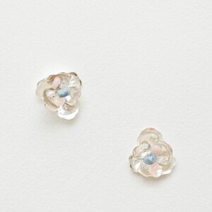 KAYLA Aquamarine, opal & crystal floral earrings, Bridal stud earrings, Wedding Earrings, Wedding Jewelry, Bridal Jewelry, Accessories image 5