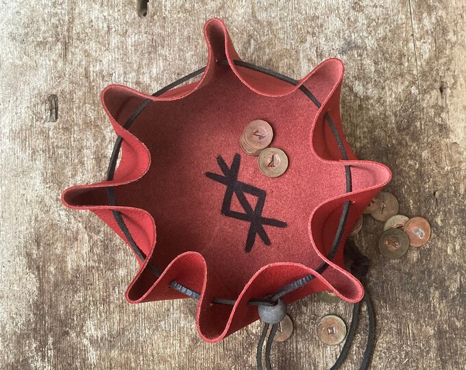 Rune Casting - Druid Runes - Rune Pouch - Norse Bag - Rune Leather ...
