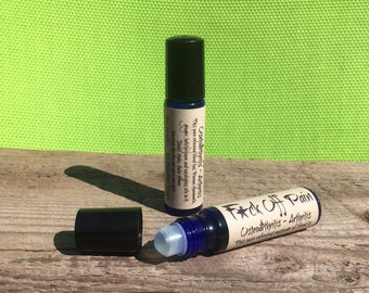 Pain Relief - Pain Reliever - Aromatherapy For Travel - Roller Bottle - Roller Ball - All Natural Pain Relief - Essential Oils Roll on