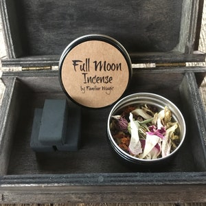 Full Moon Ritual - Ritual Kit - Natural Incense - Loose Incense - All Natural Incense - Ritual Full Moon Incense - Full Moon Incense