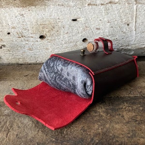 Tarot Leather Bag - Tarot Cover - Tarot Card Pouch - Tarot Reader Gift - Tarot Wrap - Witch Pouch - Hand Stitched Pouch - Oracle Card Pouch