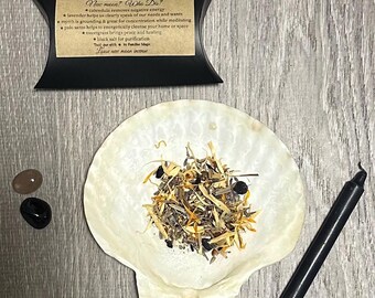 Incenso para Ritual da Lua Nova • Mistura Bruxa para Recomeço • Ervas para Intenção Lunar • Incenso a Granel para Manifestação • Kit de Feitiços de Bruxaria