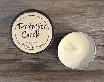 Protection Candle for Energy Cleansing | Spiritual Ritual Candle | Soy Container Candle | Witchy Self Care Gift