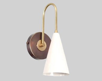 Mid Century Messing Wandleuchte SOLANA Wandlampe Licht, Italienisch Stilnovo Inspirierte Moderne Wandleuchte Lampe, Flur Eingangslampe Pulver Raum