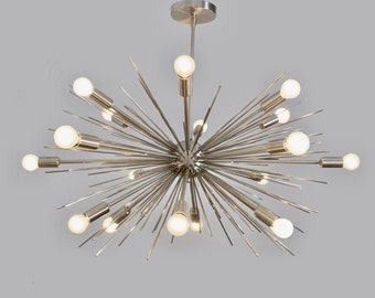 9アーム ミッドセンチュリー スプートニク シャンデリア：ダイニング