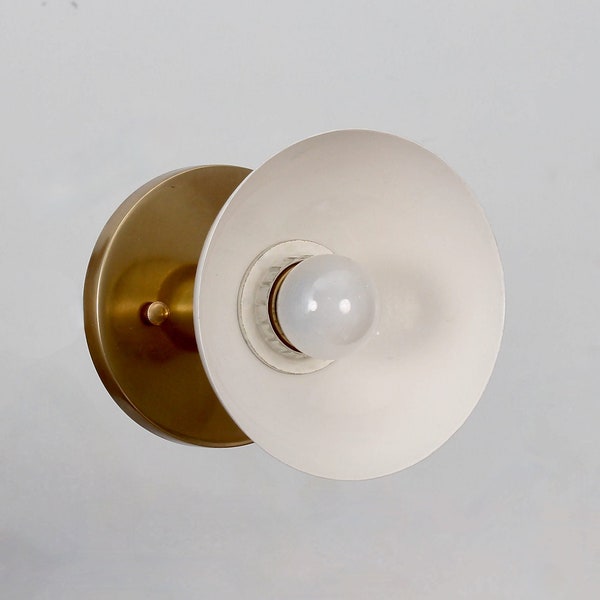 Modern Wall Light Lamp BOLIVAR 1 light , Contemporary Brass Bathroom Vanity Wall Sconce Light Hallway