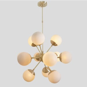 Gorgeous Mid Century Galaxy Chandelier , Mid Century Sputnik Pendant Lamp , Large Sputnik Ceiling Light