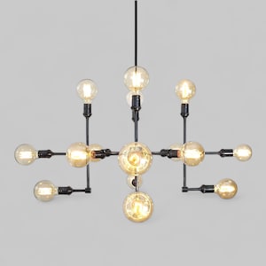 Modern Ceiling Chandelier Light Pendant Lamp , Modern Industrial Chandelier COMPASS Rustic Ceiling Lamp Light Fixture Dining Kitchen Hallway