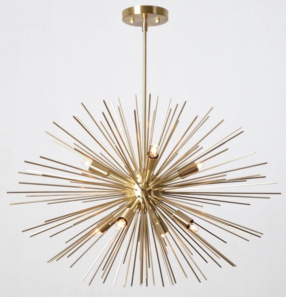Mid Century Sputnik Chandelier Light Handcrafted TINA Urchin