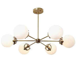 Gorgeous Mid Century Sputnik Chandelier Light Fixture Helio 3 ,  Modern Handmade Chandelier Ceiling Light Lamp Dining 6 Light InscapesDesign